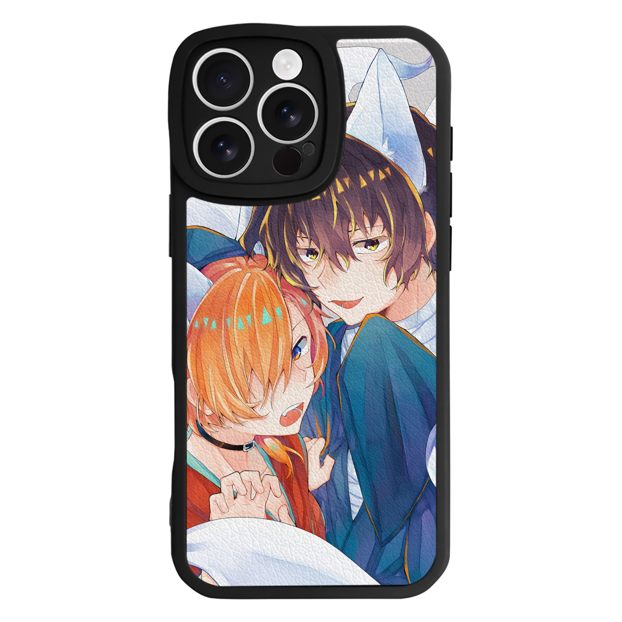 （画像用） 文豪ストレイドッグス Bungo Stray Dogs 【iPhone 16シリーズ対応】シリコンスマホケース（レザー調） 材質：シリコン